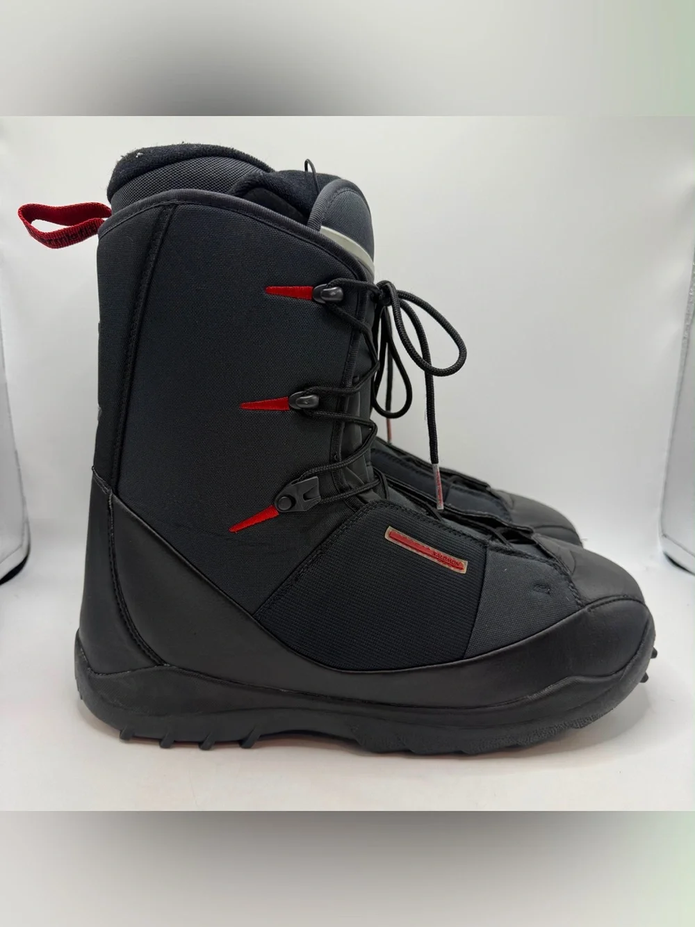 Salomon Symbio Thermicfit Men’s Size 13.5US Snowboard Boots Black Red